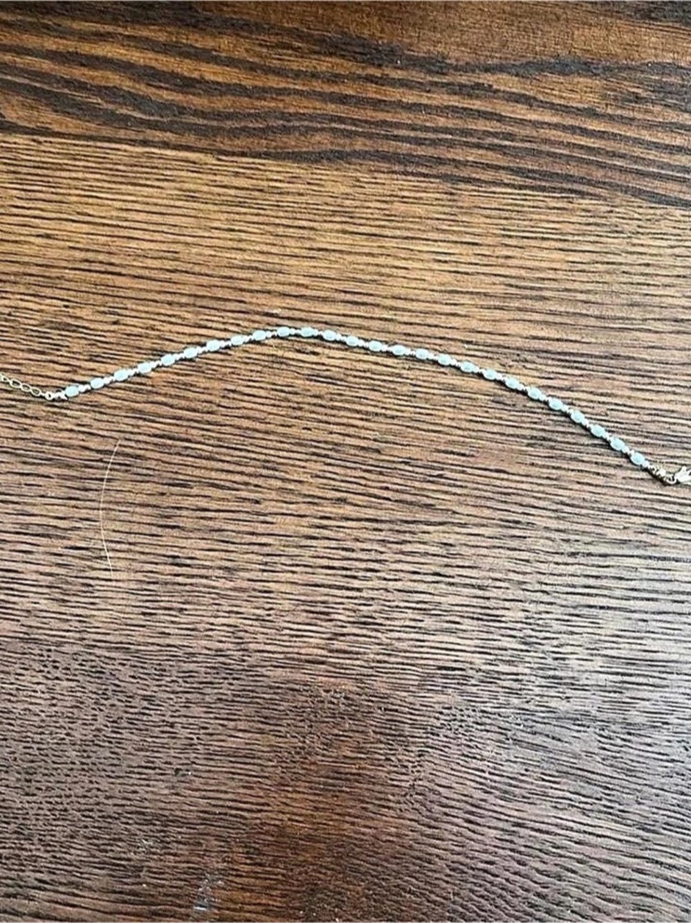 Blue Beaded Anklet Like New